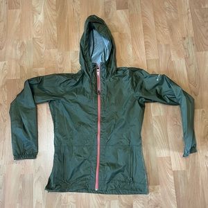 Columbia Green Windbreaker Lightweight Jacket Small
